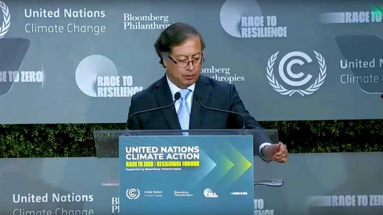 Palabras del Presidente Gustavo Petro en el evento ‘Acción Climática de las Naciones Unidas: Foro de Resiliencia y la Carrera hacia el Cero’