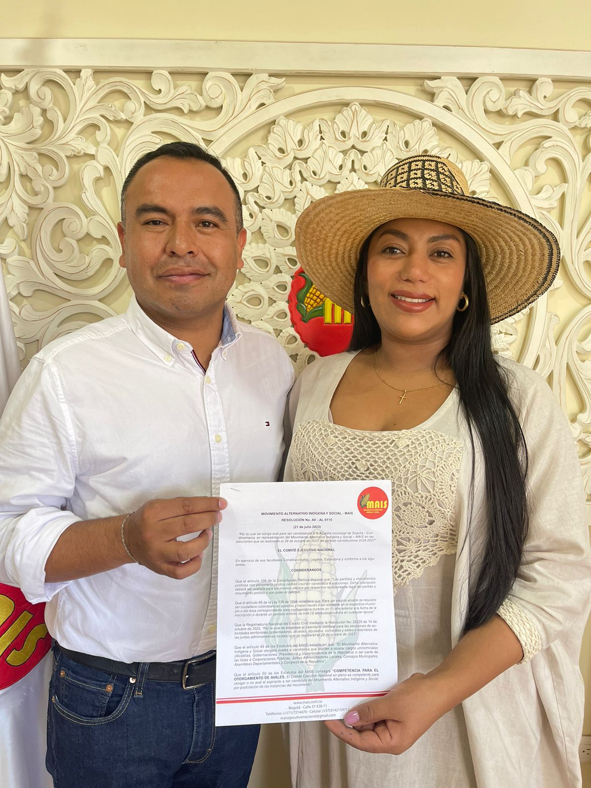 camilo nemocon y la senadora