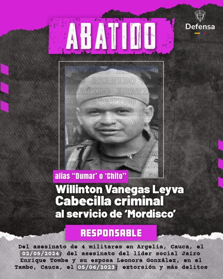 Operativo militar en El Retorno, Guaviare, donde fue abatido alias Dumar o Chito”