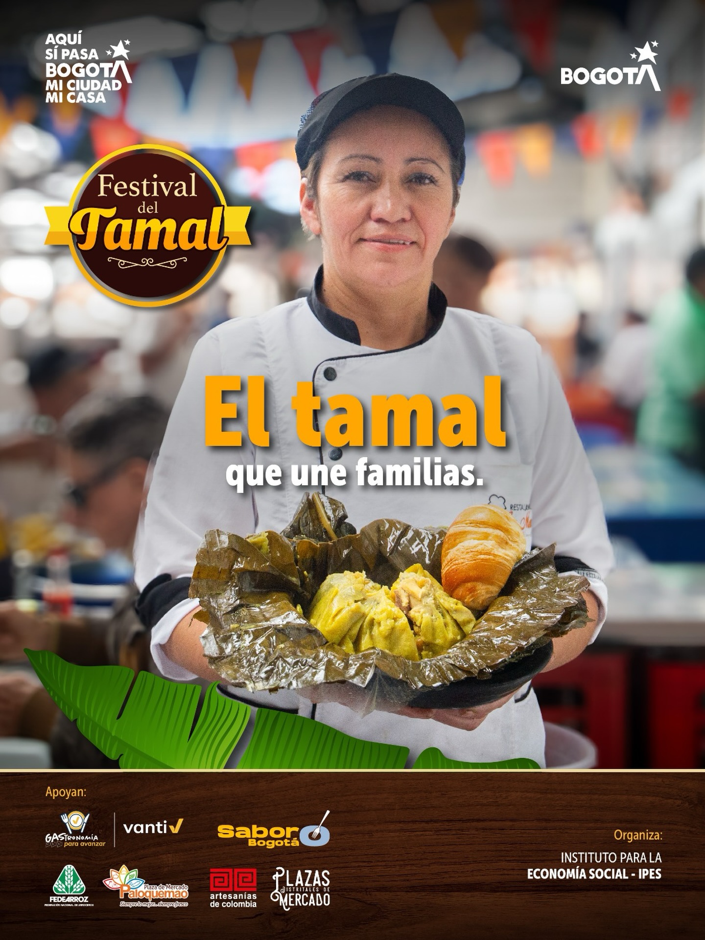 Festival del Tamal 2025 en Bogotá – tamal tradicional colombiano
