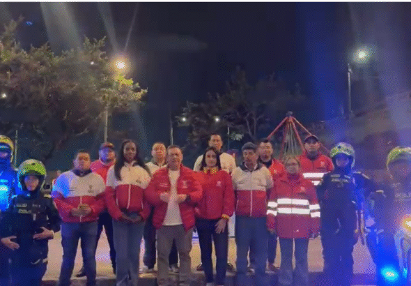 Operativo del Plan Cazador en Fronteras liderado por el alcalde Julián Sánchez Perico entre Soacha y Bogotá.