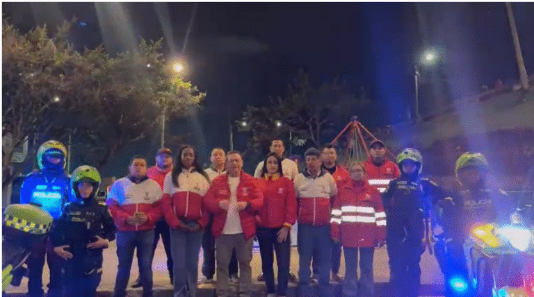 Operativo del Plan Cazador en Fronteras liderado por el alcalde Julián Sánchez Perico entre Soacha y Bogotá.