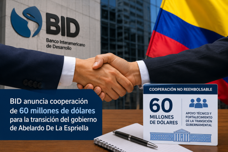 BID anuncia cooperación de 60 millones de dólares para transición presidencial en Colombia