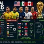 Mundial 2026 con selecciones clasificadas, equipos eliminados y partidos de octavos de final