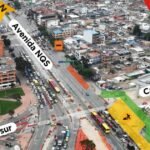 Cierre de un carril en la avenida NQS con calle Octava sur por obras del Metro