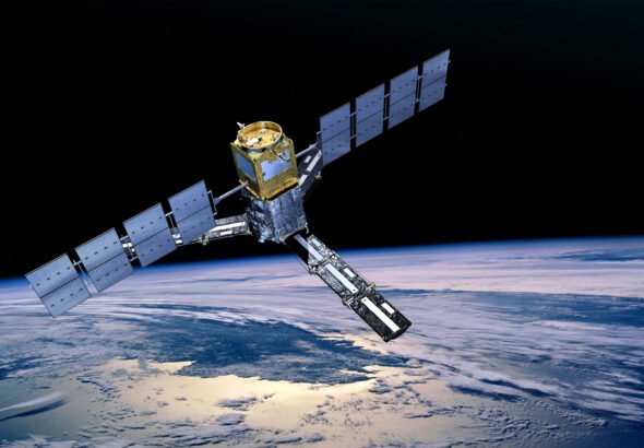 Satélite de la ESA sobre el planeta Tierra